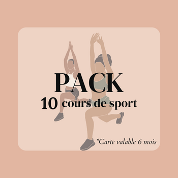 Ta carte 10 cours de Sport