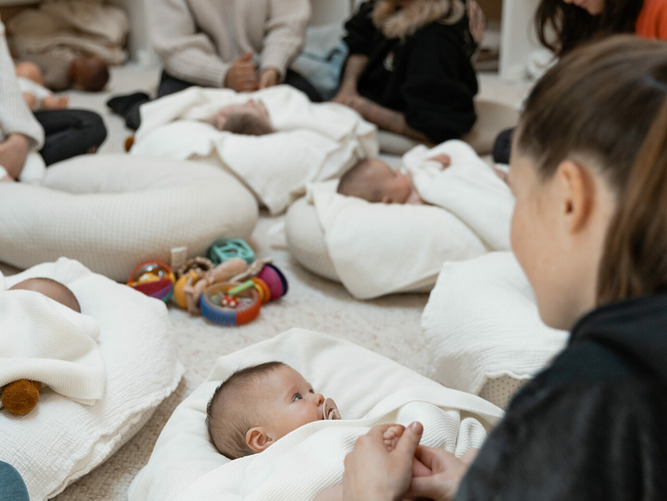 J&#8217;apprends à masser mon bébé