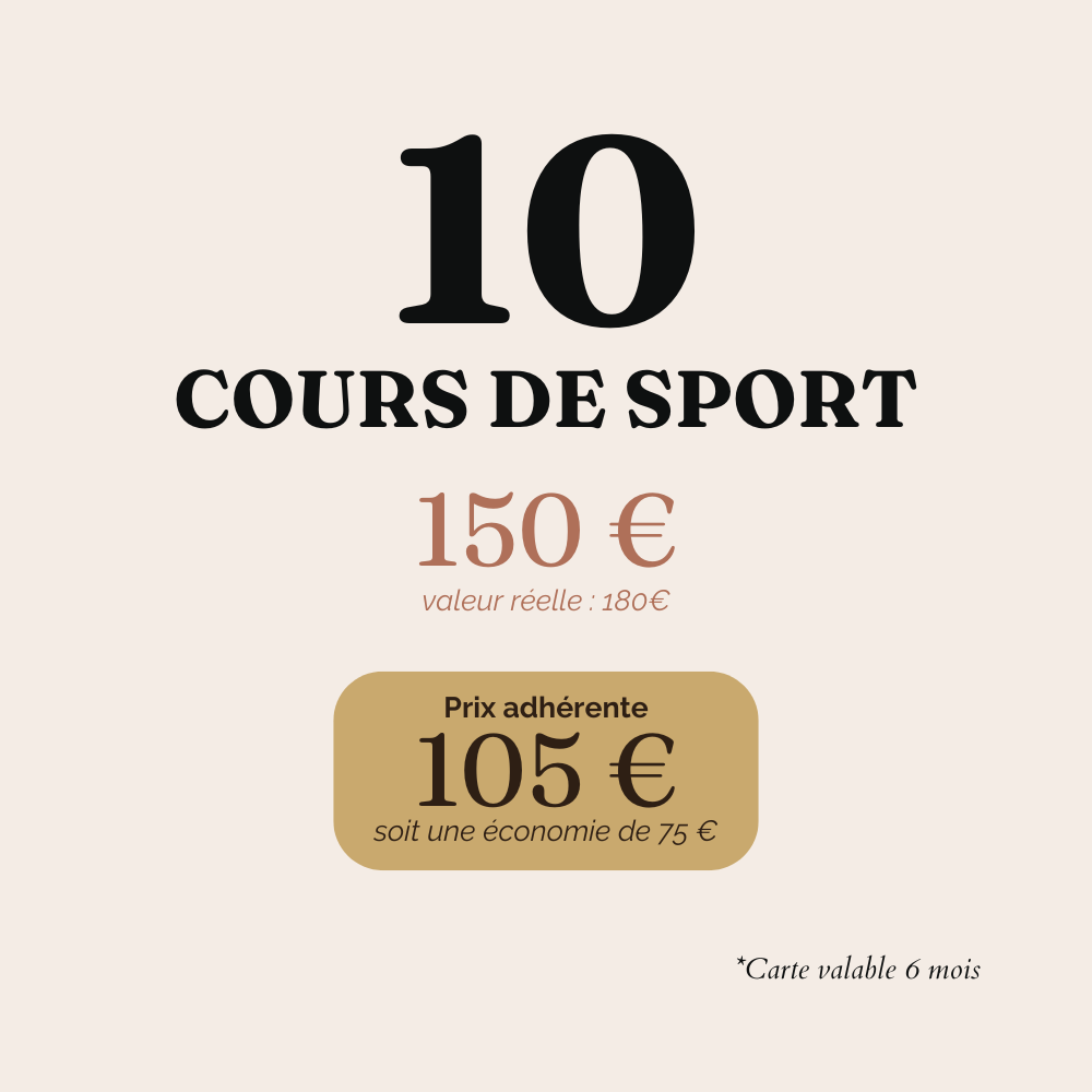 Ta carte Liberty - 10 Cours