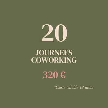 Coworking – 20 journées
