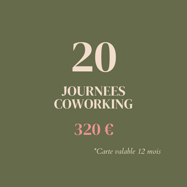 Coworking - 20 journées