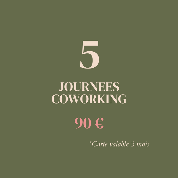 Coworking - 5 journées