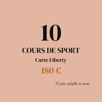 Ta carte 10 cours de Sport