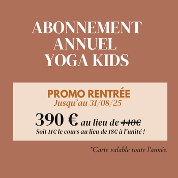 Abonnement annuel Yoga Kids