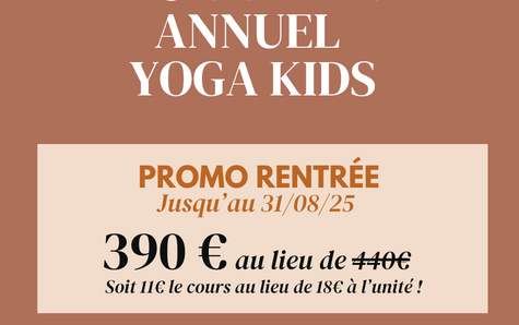 Abonnement annuel Yoga Kids