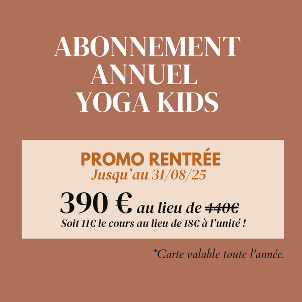 Abonnement annuel Yoga Kids
