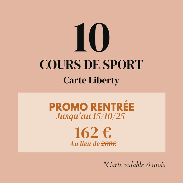Ta carte 10 cours de Sport