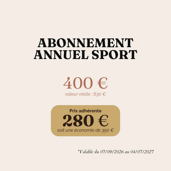 Abonnement Annuel Sport – 35 cours